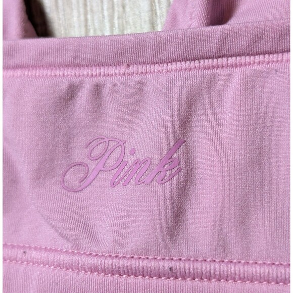 Pink Victoria's Secret Size XL Bralette Set Of 2 Bras Triangle Stretch Cute - Picture 5 of 11